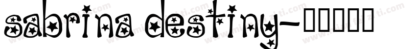 Sabrina Destiny字体转换